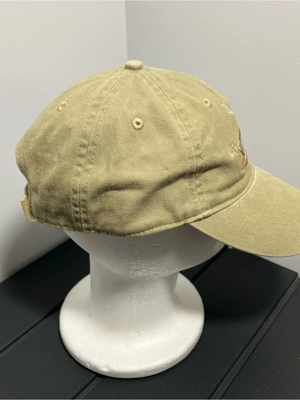 Vintage Ouray Jackson Hole Wyoming Moose Beige Hat Adult OSFA